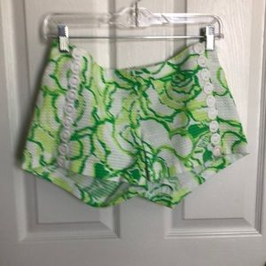 Lilly Pulitzer Liza Short Resort White Heart Breakers Style #95543 Size 0